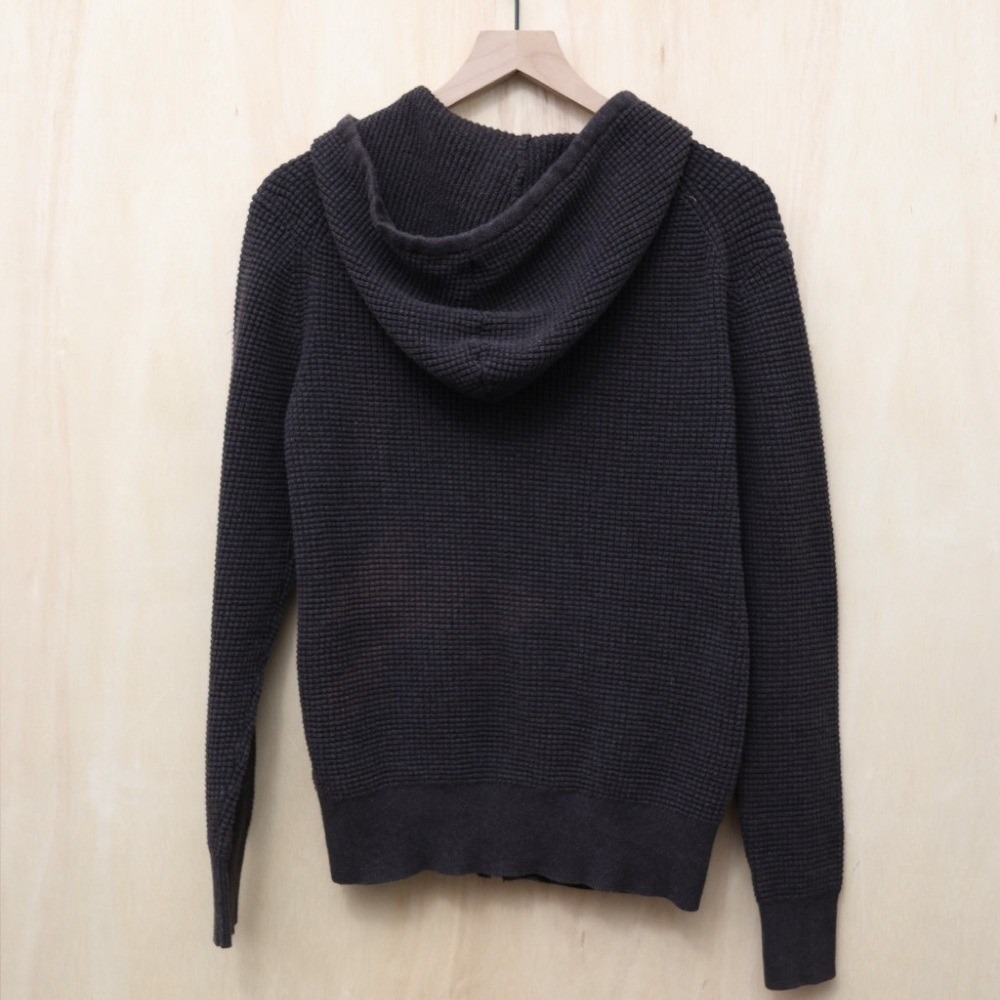 ALLSAINTS Charter Waffle-Knit Cotton Hoodie Small‎ - Picture 3 of 5